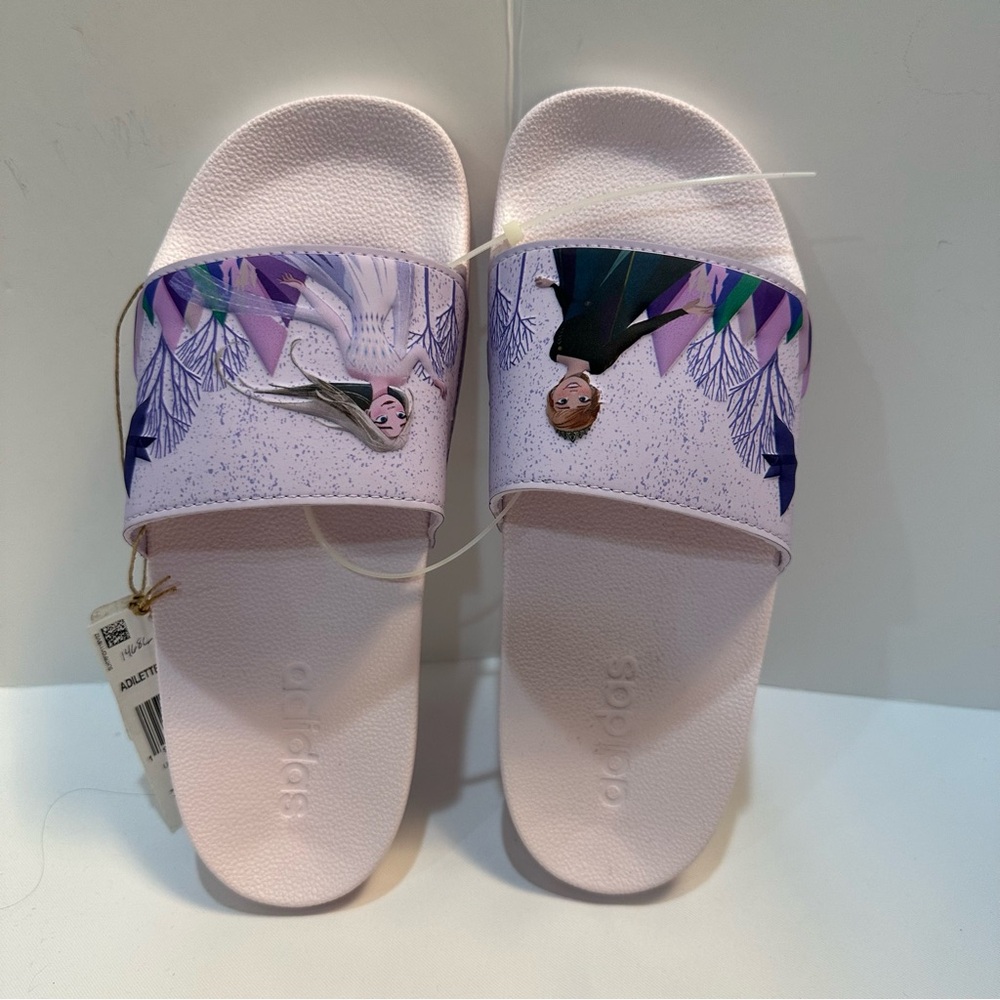 Girls Frozen Adidas Slides